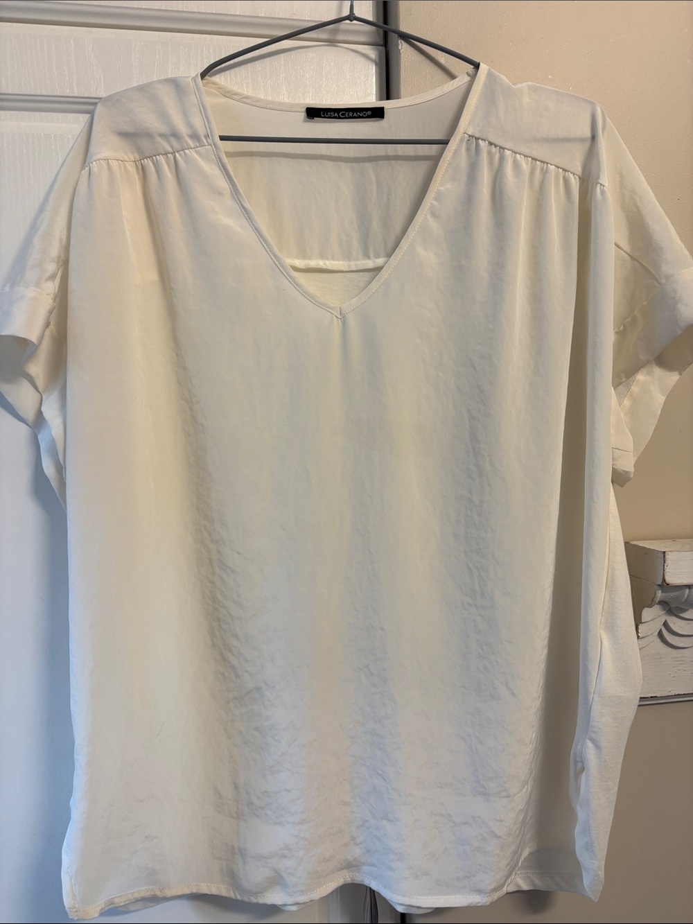 Luisa Cerano cream blouse